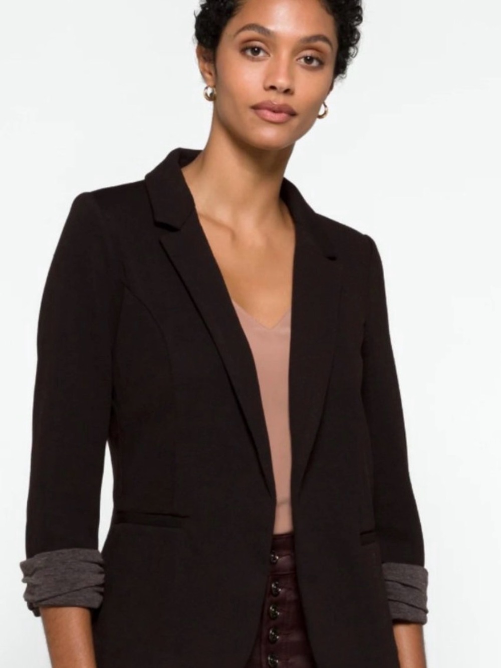 SKIES ARE BLUE Asa Knit Blazer